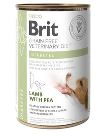 BRIT Veterinary Diet Diabetes Lamb&Pea 400g