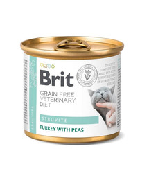 BRIT Veterinary Diet Struvite Turkey&Pea 200g