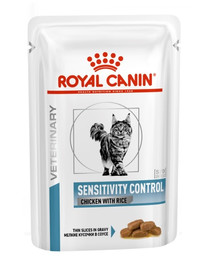 ROYAL CANIN Veterinary Health Nutrition Cat Sensitivity Control Chicken&Rice Pouch 48x85 g