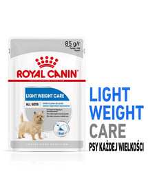 ROYAL CANIN Light Weight Care Dog Loaf 48 x 85g dietní kapsička s paštikou pro psy