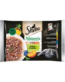 SHEBA Nature’s Collection Kompletní mokré krmivo Select of Flavors pro dospělé kočky v omáčce