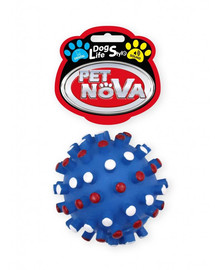 PET NOVA DOG LIFE STYLE Ježek míč 8,5 cm modrý