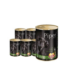 DOLINA NOTECI PIPER konzerva se zvěřinou a dýní pro dospělé psy 12x800 g