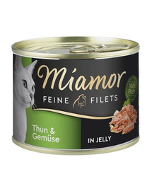 MIAMOR Feline Filets Tuňák a zelenina v želé 185 g