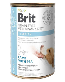 BRIT Veterinary Diet Obesity Lamb&Pea 24x400 g