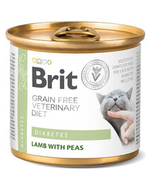 BRIT Veterinary Diet Diabetes Lamb&Pea 12x200 g