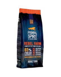 PRIMAL SPIRIT Dog 65% Rebel Farm 12 kg