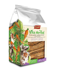 VITAPOL Vita Herbal Zeleninové a bylinné větvičky pro hlodavce a králíky 50g