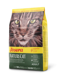 JOSERA NatureCat 400 g bezobilné krmivo pro kočky