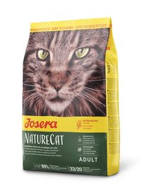 JOSERA NatureCat 400 g bezobilné krmivo pro kočky