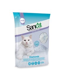 SANICAT Diamonds silikonový kočkolit  3.8 L