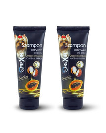 FREXIN Šampón s kondicionérem pro psy 2v1 Jojoba & Papaya 2x220 g