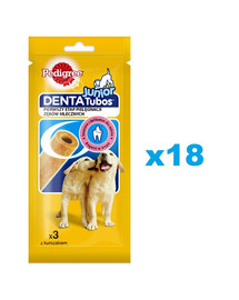 PEDIGREE DentaTubos Junior 18x72 g krmivo pro štěňata s kuřecí příchutí