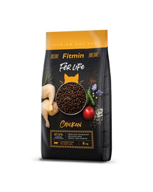 FITMIN Cat For Life Adult Chicken 8 kg pro dospělé kočky s kuřecím masem