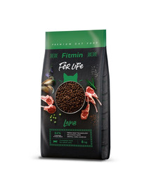 FITMIN Cat For Life Adult Lamb 8 kg pro dospělé kočky s jehněčím masem