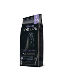 FITMIN Dog For Life Light & Senior 2,5kg granule pro starší psy