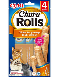 INABA Churu Rolls Chicken 4x10g kuřecí