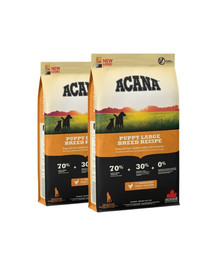 ACANA Puppy large breed 2 x 11,4 kg