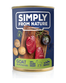SIMPLY FROM NATURE Kozí maso a brambory 400 g konzerva pro psy