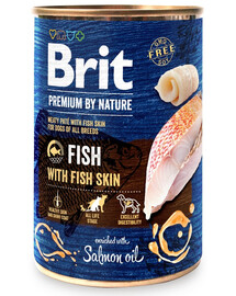 BRIT Premium by Nature Fish with Fish skin 400g konzerva pro psy