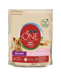 PURINA ONE Mini Delicate Salmon rice 800 g