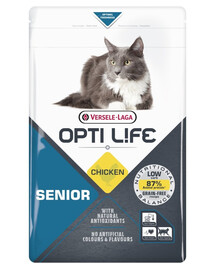 VERSELE-LAGA Opti Life Cat Senior Chicken 1 kg pro starší kočky