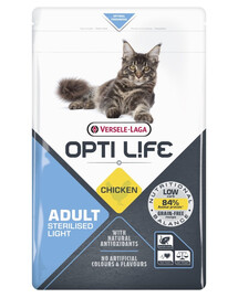 VERSELE-LAGA Opti Life Cat Sterlised/Light Chicken 2.5 kg pro sterilizované kočky