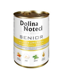DOLINA NOTECI Premium Senior Bohatá na kuřecí, mrkev a bazalku 400g