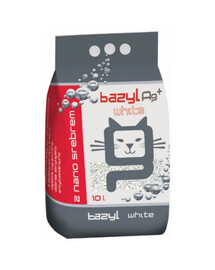BAZYL Ag+ Compact White 20 L stelivo pro kočky s nanostříbrem