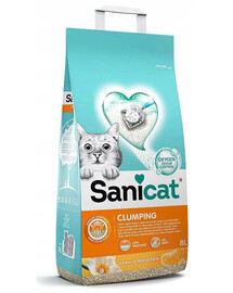 SANICAT Clumping Vainille-Mandarine 8L bentonitová podestýlka pro kočky