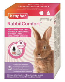 BEAPHAR RabbitComfort Calming Diffuser Starter Kit 48 ml uklidňující difuzér pro králíky