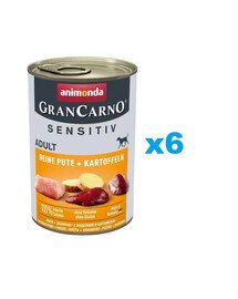 ANIMONDA Grancarno Sensitiv Krůtí a brambory 6x400 g