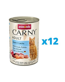 ANIMONDA Carny Adult Kuře & Losos 12 x 400 g