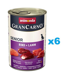 ANIMONDA GranCarno Senior hovězí & jehně 6 x 400 g