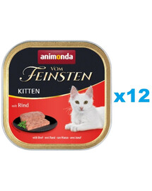ANIMONDA Vom Feinsten Kitten s hovězím masem 12x100 g