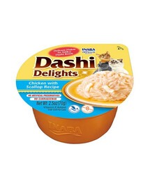 INABA Cat Dashi Delights Kuřecí maso a hřebenatky 70 g