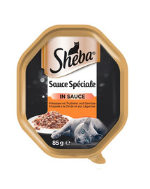SHEBA Sauce Speciale s krůtím masem a zeleninou 85g*22