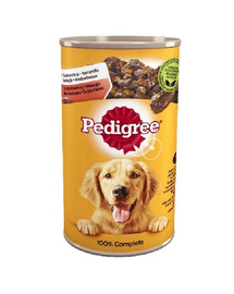 PEDIGREE Adult 12x1200g kompletní vlhké krmivo pro dospělé psy s kuřecím masem a mrkví v želé
