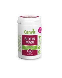 CANVIT Dog Biotin Maxi 230 g doplněk pro kůži a srst psů velkých plemen