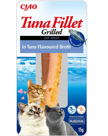 INABA Tuna fillet in tuna flavoured broth 15g filet z tuňáka ve vývaru s příchutí tuňáka pro kočky