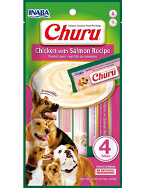 INABA Churu Chicken with salmon 4x14g kuře s lososem pro psy