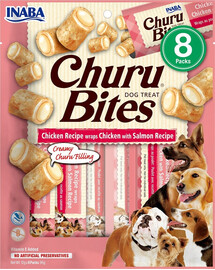 INABA Churu Bite Chicken 8x12g s kuřecím masem a lososem