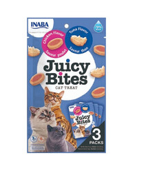 INABA Churu Cat Juicy Bites Chicken&Tuna Flavor 3x11,3g