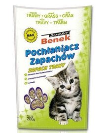 BENEK Sanitizér/Pohlcovač zápachů s vůní trávy 200 g