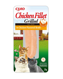 INABA Cat Grilled Chicken Fillet v kuřecím vývaru 25 g