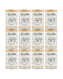 GUSSTO Cat Fresh Calf 12 x 400g konzervy pro kočky