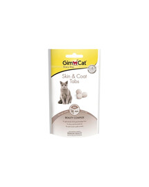GIMCAT Every Day Tabs Skin&Coat 40 g péče o zdravou srst a kůži koček
