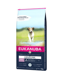 EUKANUBA Puppy & Junior Small & Medium Grain Free Ocean Fish 12 kg