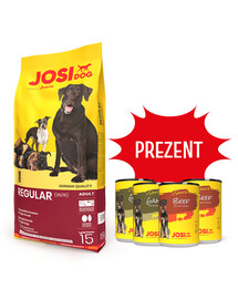 JOSERA JosiDog Regular Adult 15 kg + 4 konzervy ZDARMA