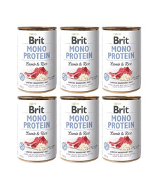 BRIT Mono Protein Lamb & Rice 6x400 g